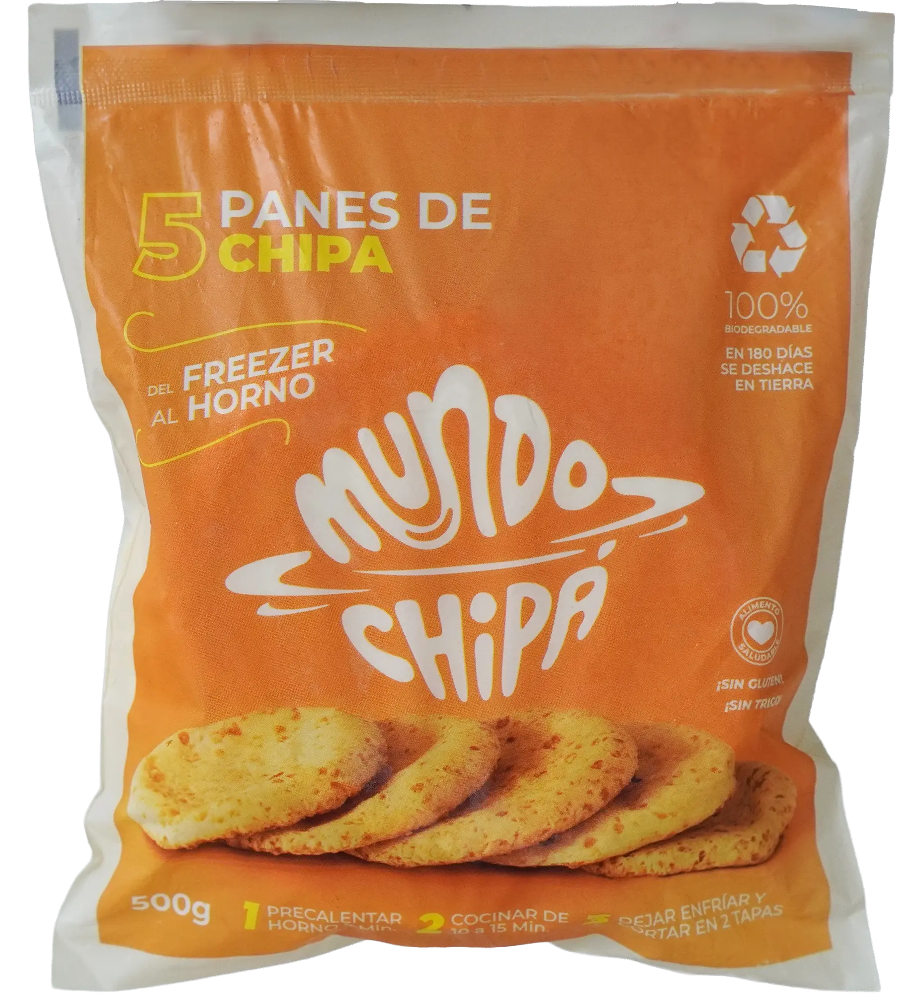 Paquete de 500 grs de pan de chipá